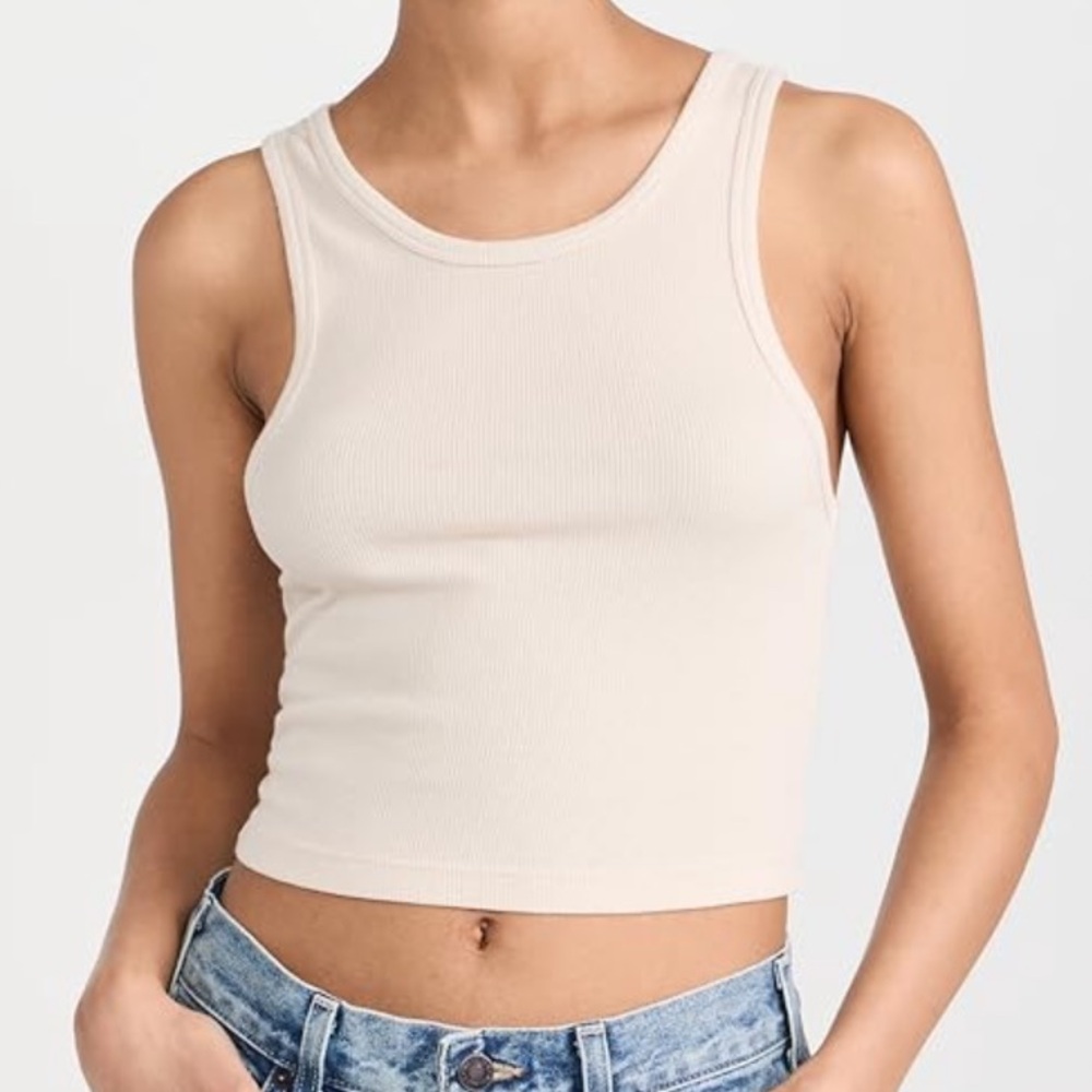 Cotton citizen Verona crop tank in Oatmeal